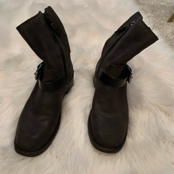 Rag & bone black leather woman’s motorcycle boots - Picture 4 of 6